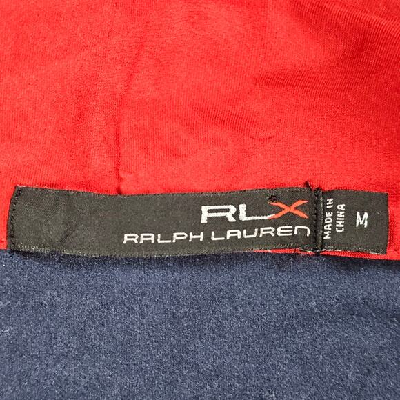 RLX Ralph Lauren Shirt Mens Medium Blue Camo US Ryder Cup Team Pullover 2016 - Picture 10 of 16